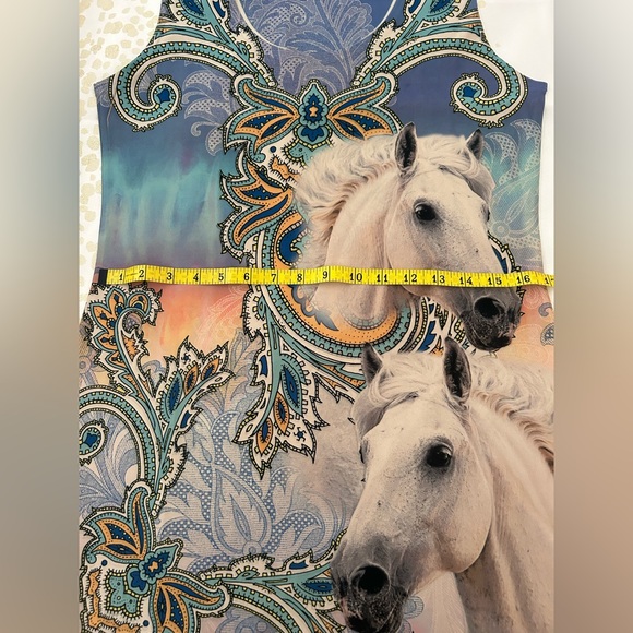 Horse Print Western Tank Dress - Picture 8 of 9